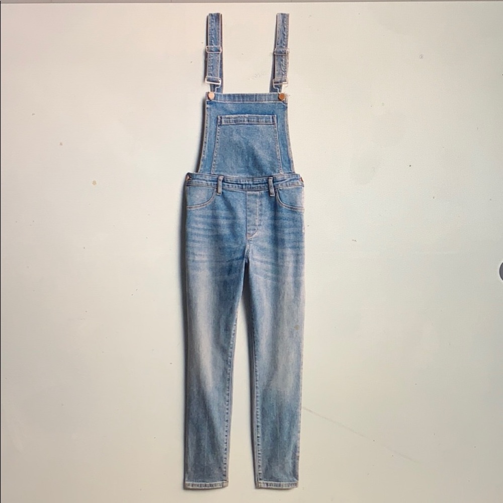 Blank NYC Thomas skinny overalls in indigo